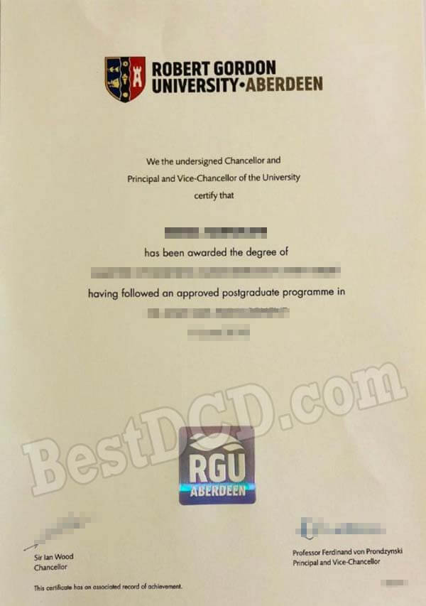 RGU fake degree