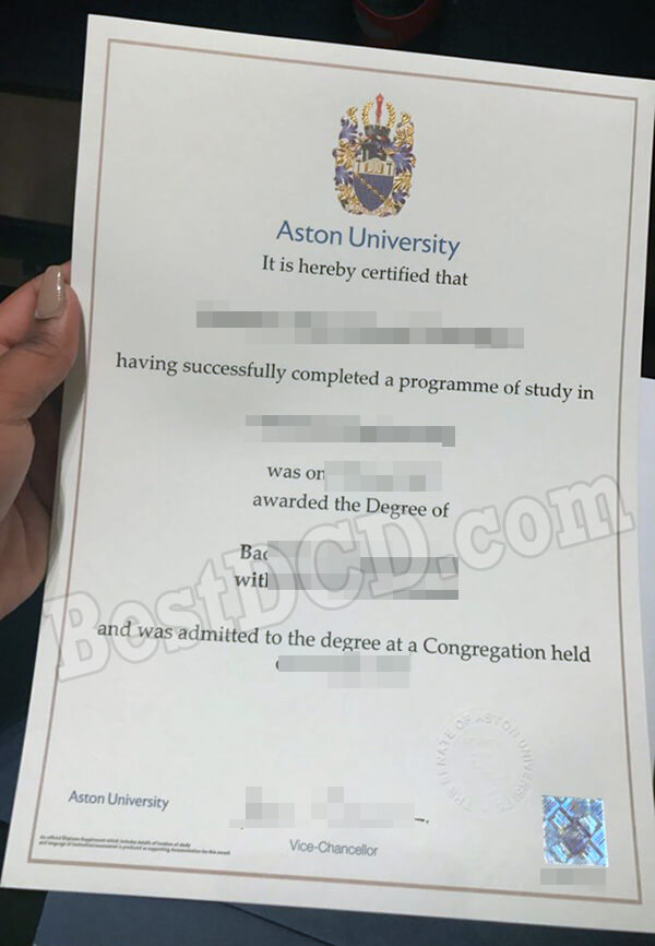 Aston University fake degree