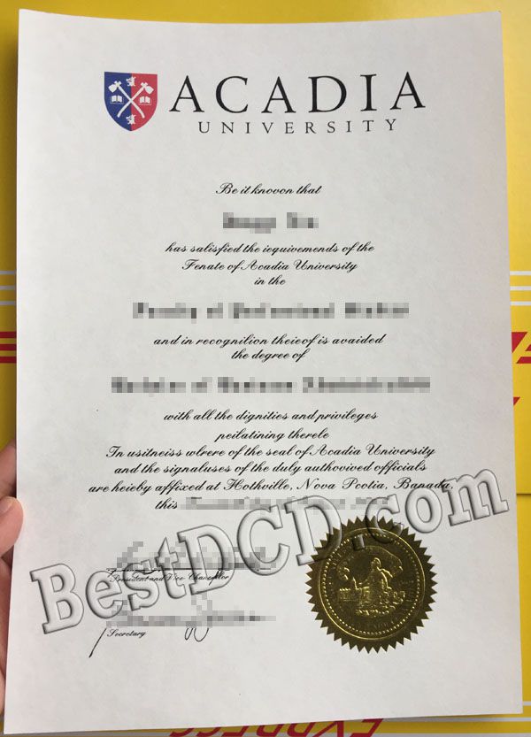 Acadia University fake degree