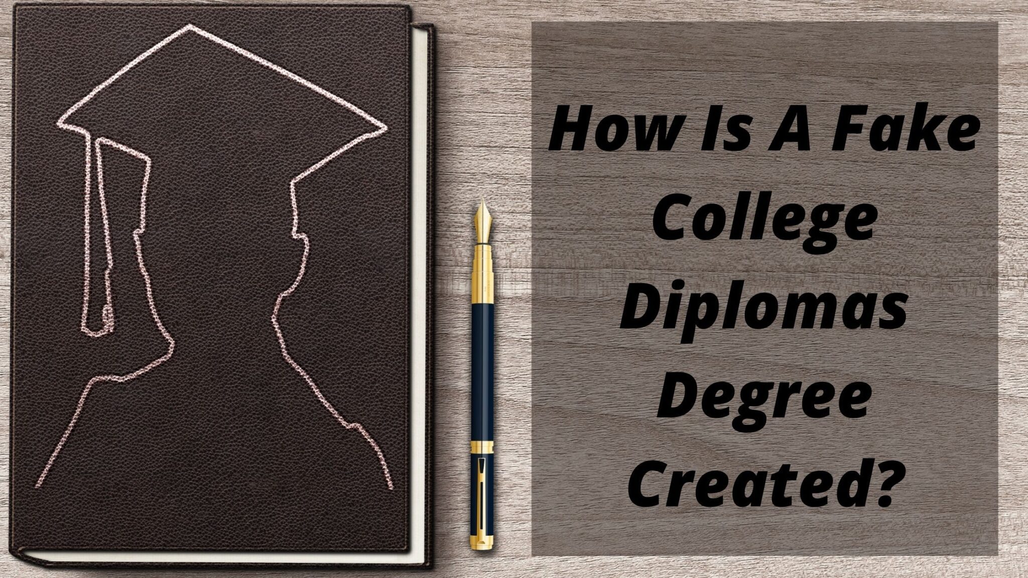 How Is A Fake College Diplomas Degree Created