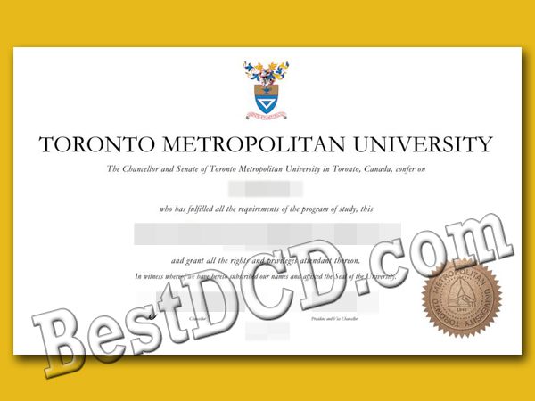 Toronto Metropolitan University degree