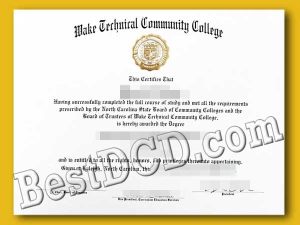 wake technical community college degree